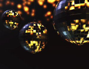 disco balls from a wedding dance