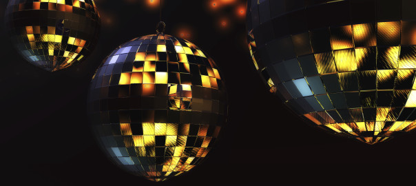 disco balls from a wedding dance