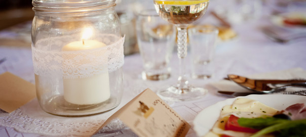 beautiful wedding reception with items from chicago wedding vendors
