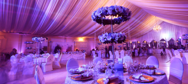 wedding reception lighting